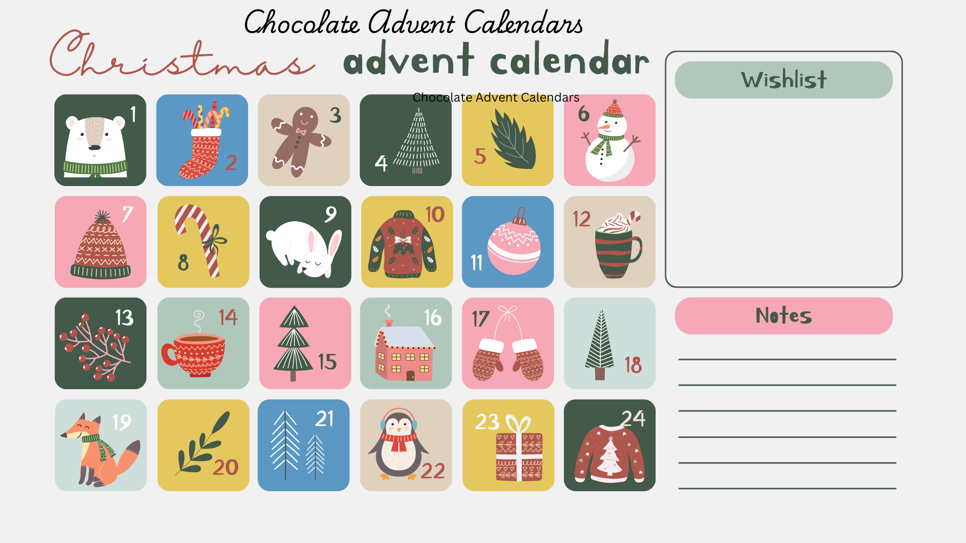 Chocolate Advent Calendars