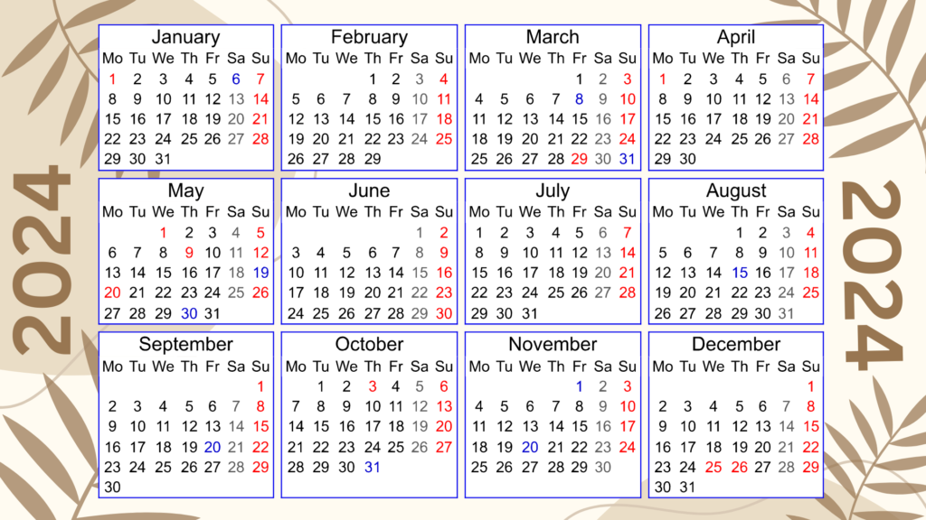 Printable Calendar 2024